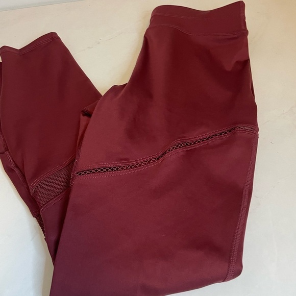 FABILETICS Burgundy High Waisted Leggings - Picture 10 of 11